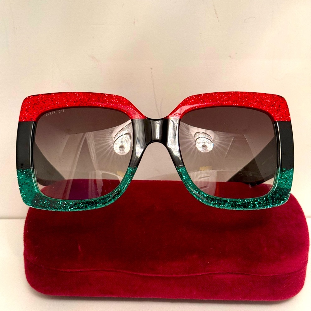 GUCCI GG0083 55mm Women's Square Sunglasses